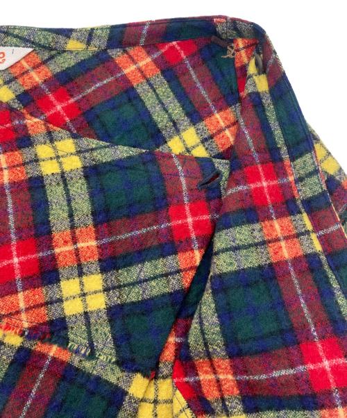 45R（フォーティファイブ・アール）45R (フォーティーファイブアール) ウールチェックスカート マルチカラー サイズ:1の古着・服飾アイテム