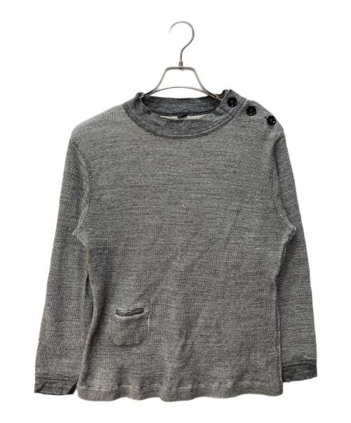 45R（フォーティファイブ・アール）45R (フォーティーファイブアール) ダブルフェイスワッフルストレッチ908シーマンズTシャツ グレー サイズ:サイズ表記無しの古着・服飾アイテム