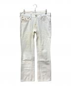 TRUE RELIGIONトゥルー レリジョン）の古着「RICKY フレアデニム」｜ホワイト