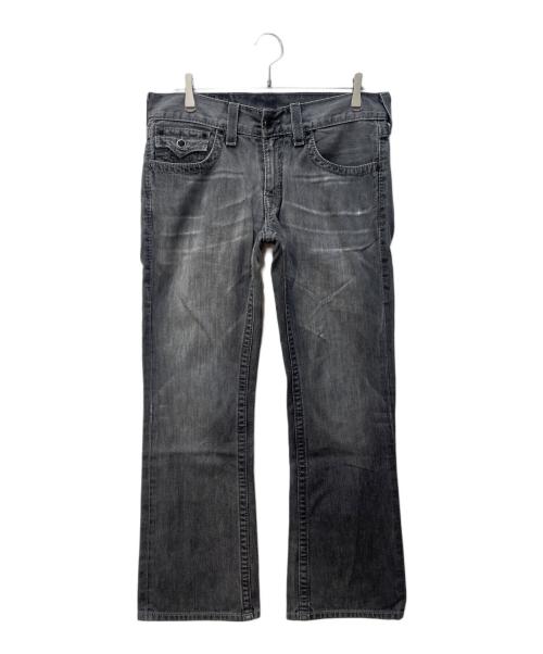 TRUE RELIGION（トゥルー レリジョン）TRUE RELIGION (トゥルー レリジョン) BILLY BIG T フレアデニム ブラック サイズ:Ｗ32の古着・服飾アイテム