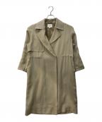 BEAUTY&YOUTHビューティーアンドユース）の古着「BY ドローストラップトレンチコート」｜ベージュ