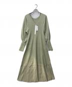 MONG SCENTモンセント）の古着「ニットワンピース」｜グリーン