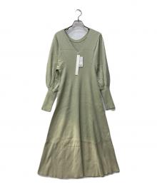 MONG SCENT（モンセント）の古着「ニットワンピース」｜グリーン