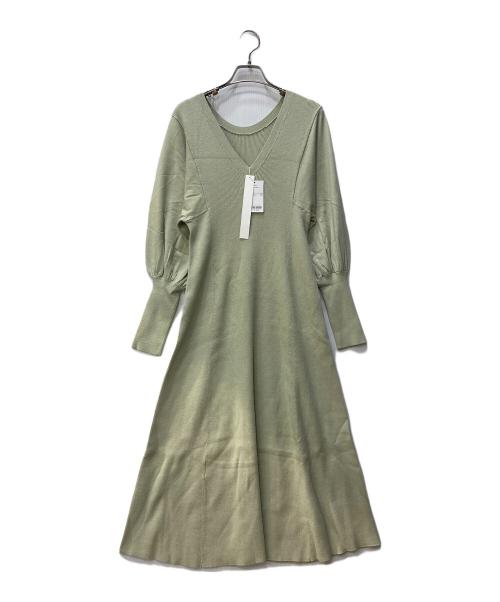 MONG SCENT（モンセント）MONG SCENT (モンセント) ニットワンピース グリーン サイズ:2 未使用品の古着・服飾アイテム