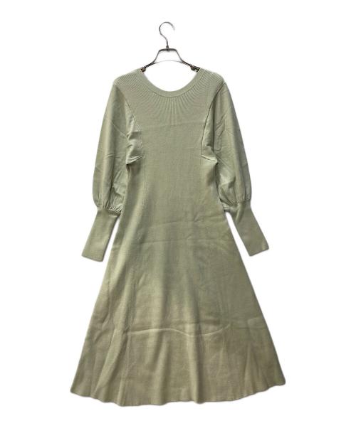 MONG SCENT（モンセント）MONG SCENT (モンセント) ニットワンピース グリーン サイズ:2 未使用品の古着・服飾アイテム