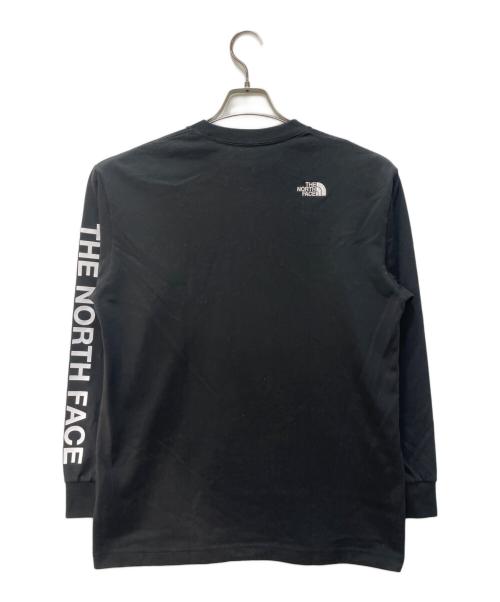 THE NORTH FACE（ザ ノース フェイス）THE NORTH FACE (ザ ノース フェイス) L/S MESSAGE LOGO T ブラック サイズ:Lの古着・服飾アイテム