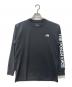 THE NORTH FACE（ザ ノース フェイス）の古着「L/S MESSAGE LOGO T」｜ブラック