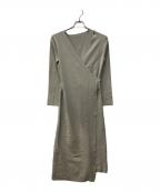 FRAY IDフレイ アイディー）の古着「カシミヤ混レイヤードニットワンピース」｜ベージュ