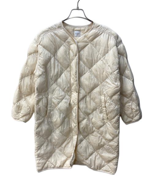 URBAN RESEARCH DOORS（アーバンリサーチドアーズ）URBAN RESEARCH DOORS (アーバンリサーチドアーズ) ライトダウンキルトコート ベージュ サイズ:Mの古着・服飾アイテム