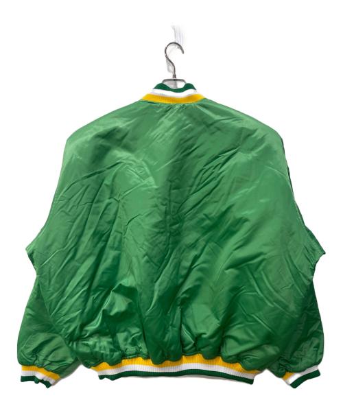 HARDWOOD CLASSICS（ハードウッドクラシック）HARDWOOD CLASSICS (ハードウッドクラシック) スタジャン グリーン サイズ:4XLの古着・服飾アイテム