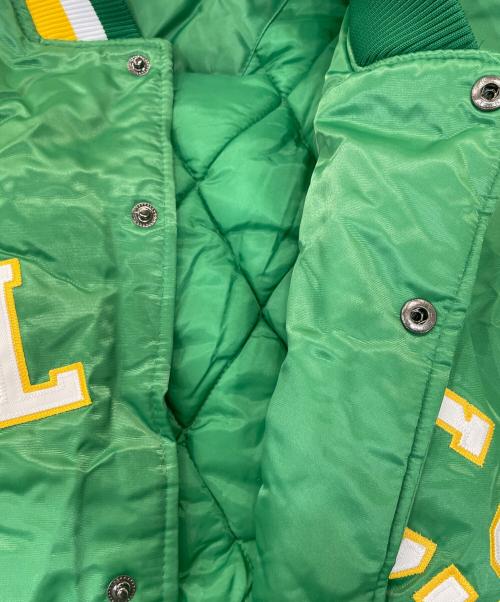 HARDWOOD CLASSICS（ハードウッドクラシック）HARDWOOD CLASSICS (ハードウッドクラシック) スタジャン グリーン サイズ:4XLの古着・服飾アイテム