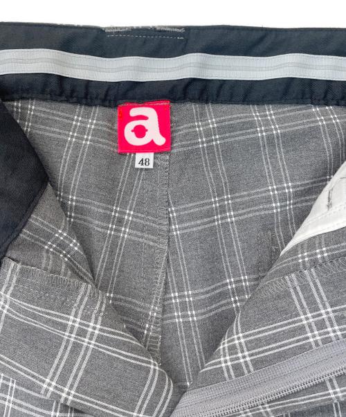 archivio（アルチビオ）archivio (アルチビオ) チェックパンツ グレー サイズ:48の古着・服飾アイテム