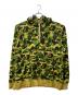 A BATHING APE（アベイシングエイプ）の古着「CAMO SHARK HARF ZIP PULLOVER HOODIE」｜オリーブ