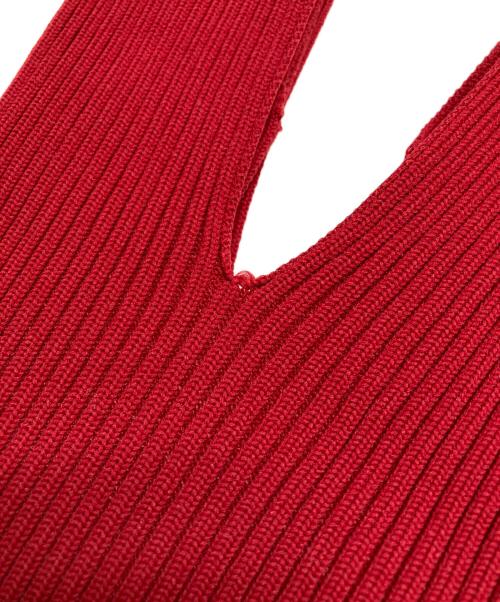 CFCL（シーエフシーエル）CFCL (シーエフシーエル) NOTCHED RIB BAG レッドの古着・服飾アイテム