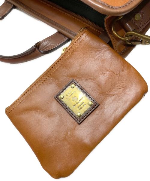 master-piece（マスターピース）master-piece (マスターピース) レザーショルダーバッグ ブラウンの古着・服飾アイテム