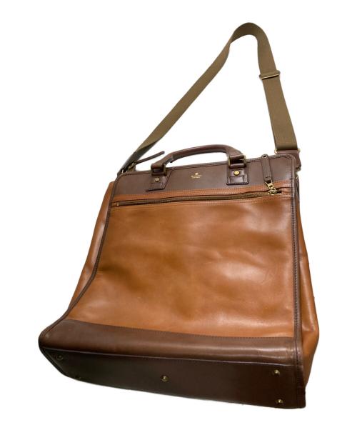 master-piece（マスターピース）master-piece (マスターピース) レザーショルダーバッグ ブラウンの古着・服飾アイテム