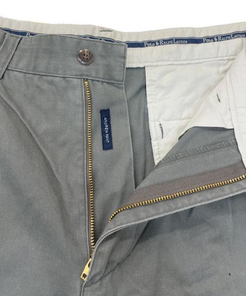 POLO RALPH LAUREN（ポロ・ラルフローレン）POLO RALPH LAUREN (ポロ・ラルフローレン) 2タックチノパン カーキ サイズ:78-94の古着・服飾アイテム