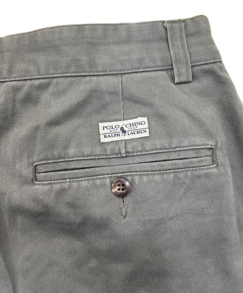 POLO RALPH LAUREN（ポロ・ラルフローレン）POLO RALPH LAUREN (ポロ・ラルフローレン) 2タックチノパン カーキ サイズ:78-94の古着・服飾アイテム