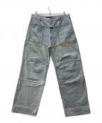 MARITHE+FRANCOIS GIRBAUDマリテフランソワジルボー）の古着「ダブルニーデニムパンツ」｜インディゴ