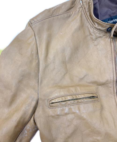 HARLEY-DAVIDSON（ハーレーダビッドソン）HARLEY-DAVIDSON (ハーレーダビッドソン) シングルレザーライダースジャケット ブラウン サイズ:不明の古着・服飾アイテム