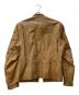 HARLEY-DAVIDSON (ハーレーダビッドソン) シングルレザーライダースジャケット ブラウン サイズ:不明：14000円
