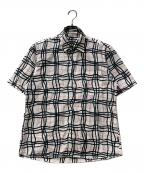 BURBERRY BLACK LABELバーバリーブラックレーベル）の古着「半袖シャツ」｜ホワイト