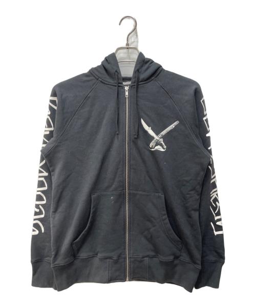 BONEYARDS（ボンヤーズ）BONEYARDS (ボンヤーズ) stussy (ステューシー) NEIGHBORHOOD (ネイバーフッド) ジップパーカー ブラック サイズ:Ｍの古着・服飾アイテム
