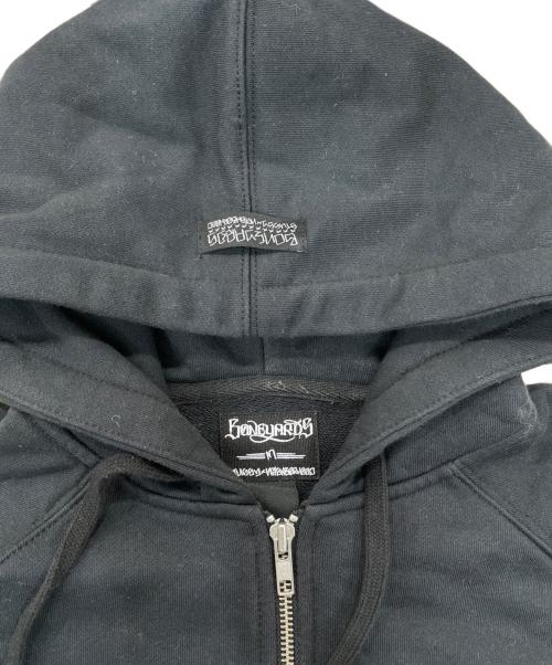 BONEYARDS（ボンヤーズ）BONEYARDS (ボンヤーズ) stussy (ステューシー) NEIGHBORHOOD (ネイバーフッド) ジップパーカー ブラック サイズ:Ｍの古着・服飾アイテム