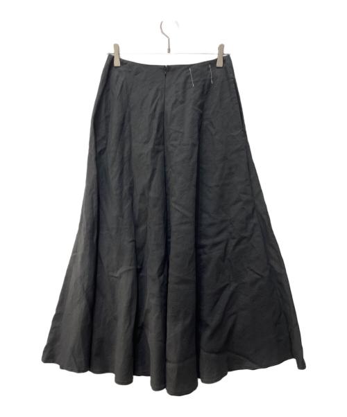 AK+1（エーケーワン）AK+1 (エーケーワン) BEAMS (ビームス) ウールリネンバイアススカート ブラック サイズ:38の古着・服飾アイテム