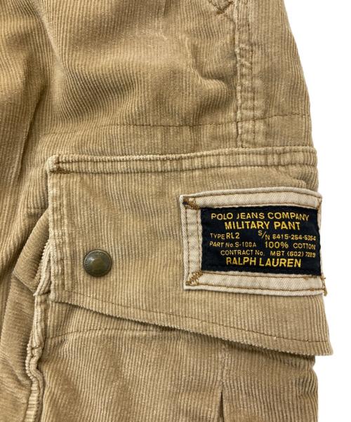 POLO JEANS CO.（ポロジーンズカンパニー）POLO JEANS CO. (ポロジーンズカンパニー) コーデュロイカーゴパンツ ベージュ サイズ:34×32の古着・服飾アイテム