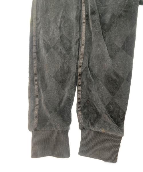 FRED PERRY（フレッドペリー）FRED PERRY (フレッドペリー) アーガイル柄ベロアトラックジャケット ブラック サイズ:Ｍの古着・服飾アイテム