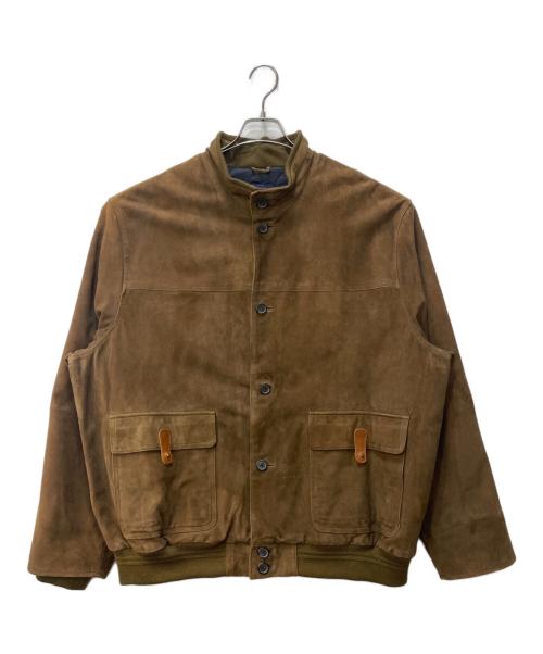 BROOKS BROTHERS（ブルックスブラザーズ）BROOKS BROTHERS (ブルックスブラザーズ) レザーブルゾン ブラウン サイズ:XXLの古着・服飾アイテム
