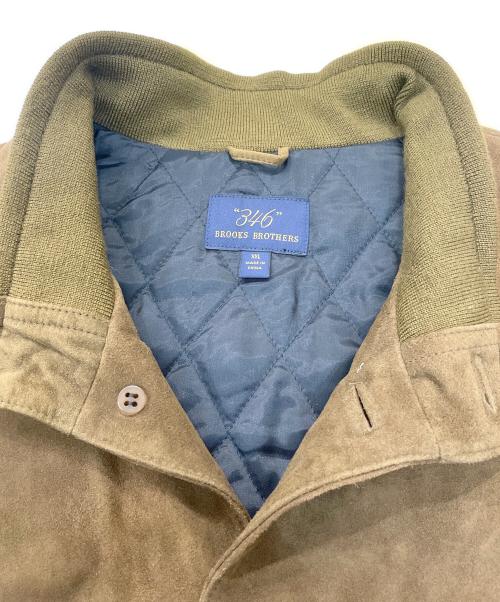 BROOKS BROTHERS（ブルックスブラザーズ）BROOKS BROTHERS (ブルックスブラザーズ) レザーブルゾン ブラウン サイズ:XXLの古着・服飾アイテム