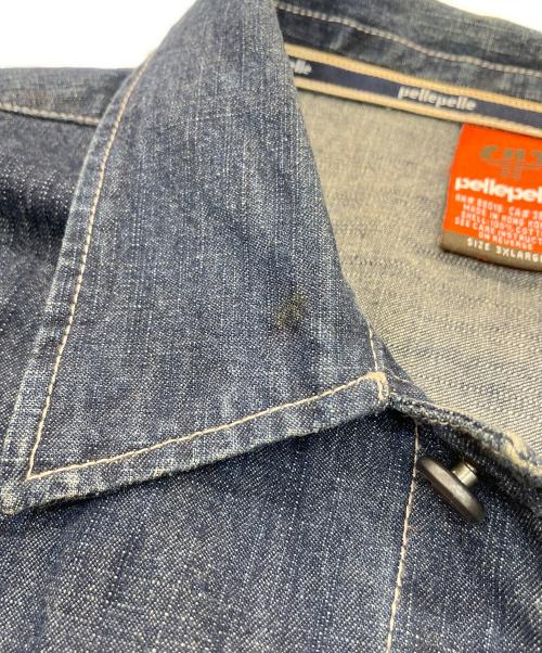 pellepelle（ペレペレ）pellepelle (ペレペレ) コーデュロイ切替デニムジャケット インディゴ サイズ:3XLの古着・服飾アイテム