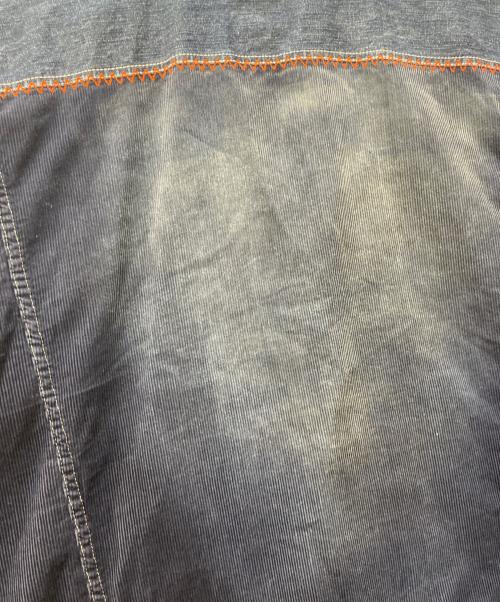 pellepelle（ペレペレ）pellepelle (ペレペレ) コーデュロイ切替デニムジャケット インディゴ サイズ:3XLの古着・服飾アイテム