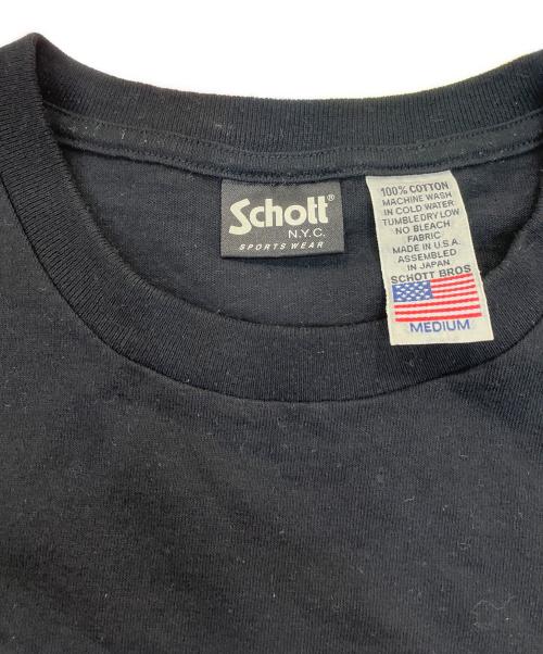 Schott（ショット）Schott (ショット) SS T HEXAGON LOGO TEE ブラック サイズ:MEDIUMの古着・服飾アイテム