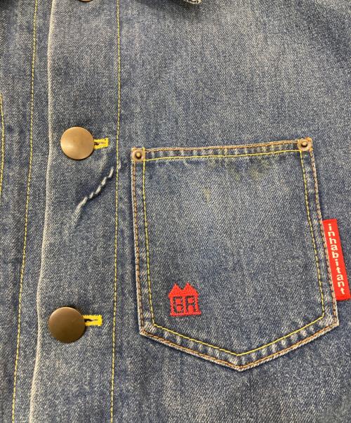 inhabitant（インハビタント）inhabitant (インハビタント) ブランケット付カバーオール インディゴ サイズ:Mの古着・服飾アイテム