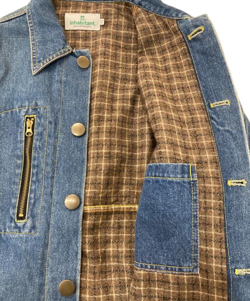 inhabitant（インハビタント）inhabitant (インハビタント) ブランケット付カバーオール インディゴ サイズ:Mの古着・服飾アイテム