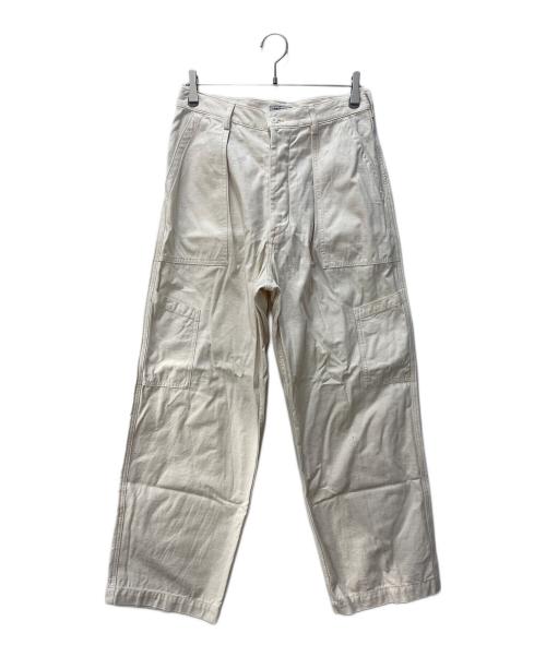 URBAN RESEARCH（アーバンリサーチ）URBAN RESEARCH (アーバンリサーチ) SHIOTA (シオタ) バックサテンUTILITY TROUSERS アイボリー サイズ:Lの古着・服飾アイテム