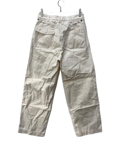 URBAN RESEARCH（アーバンリサーチ）URBAN RESEARCH (アーバンリサーチ) SHIOTA (シオタ) バックサテンUTILITY TROUSERS アイボリー サイズ:Lの古着・服飾アイテム