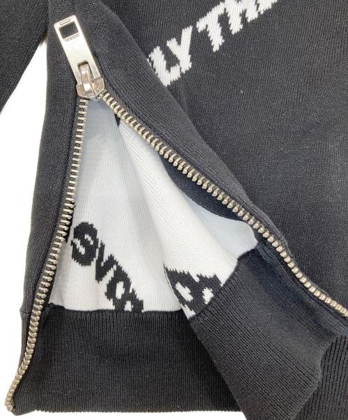 DIESEL（ディーゼル）DIESEL (ディーゼル) サイドジップロゴニット ブラック サイズ:Sの古着・服飾アイテム