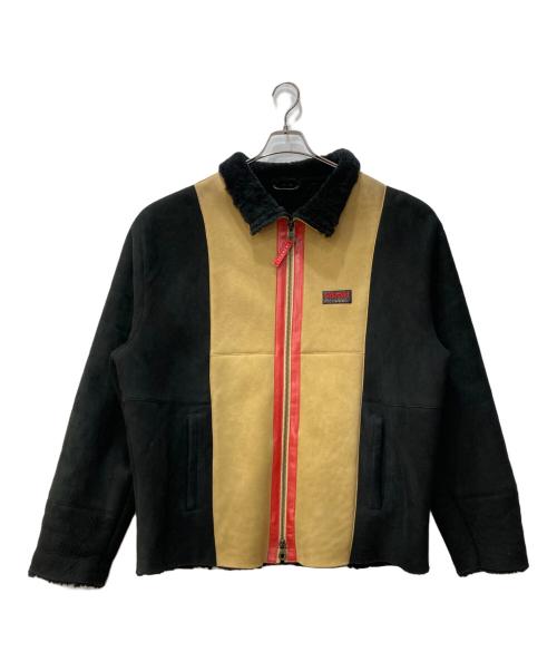 ICEBERG HISTORY（アイスバーグヒストリ）ICEBERG HISTORY (アイスバーグヒストリ) ムートンジャケット ブラック サイズ:XXXXLの古着・服飾アイテム