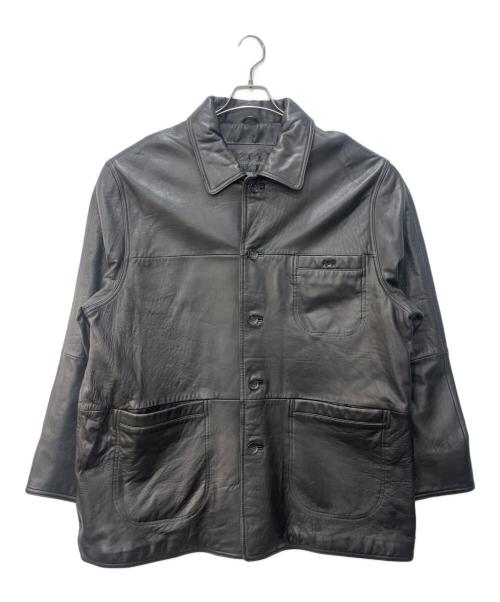 KARL KANI（カールカナイ）KARL KANI (カールカナイ) レザーカーコート ブラック サイズ:50Rの古着・服飾アイテム