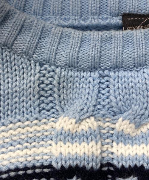 SOUTHPOLE（サウスポール）SOUTHPOLE (サウスポール) XXLボーダーニット スカイブルー サイズ:XXLの古着・服飾アイテム