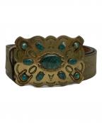 USEDユーズド）の古着「ヴィンテージバックルベルト」｜ブラウン