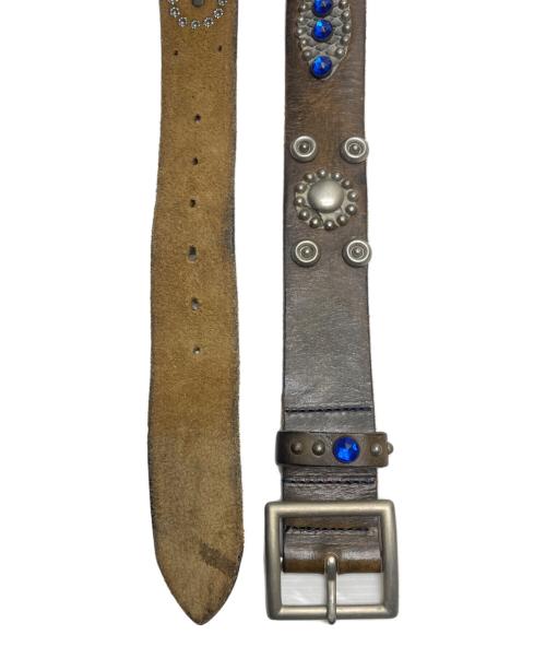 htc（エイチティーシー）htc (エイチティーシー) レザーベルト ブラウンの古着・服飾アイテム