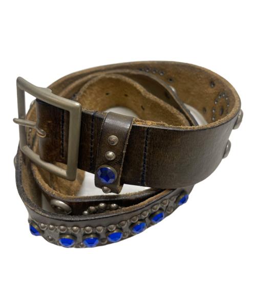 htc（エイチティーシー）htc (エイチティーシー) レザーベルト ブラウンの古着・服飾アイテム