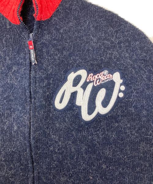 ROCA WEAR（ロカウェア）ROCA WEAR (ロカウェア) フルジップニットジャケット ネイビー サイズ:3XLの古着・服飾アイテム