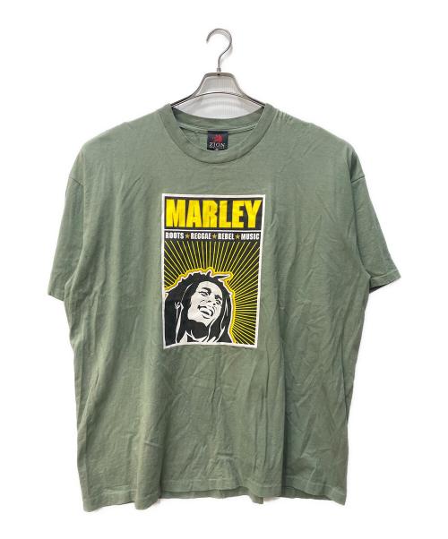 ZION（ザイオン）ZION (ザイオン) プリントTシャツ グリーン サイズ:3Xの古着・服飾アイテム