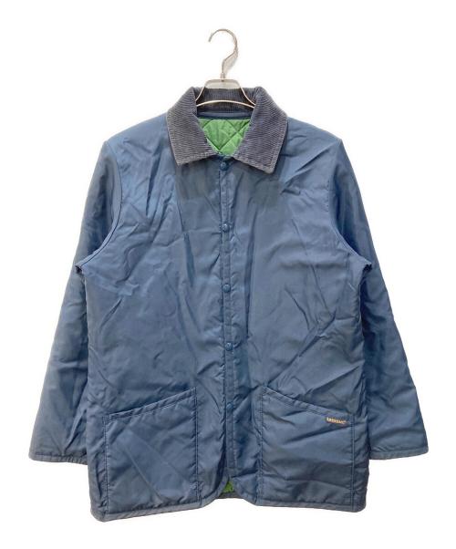 LAVENHAM（ラベンハム）LAVENHAM (ラベンハム) リバーシブルキルティングジャケット グリーン×ネイビー サイズ:38の古着・服飾アイテム